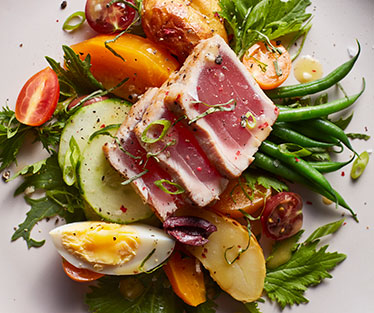 UCLA Catering delicious food setup