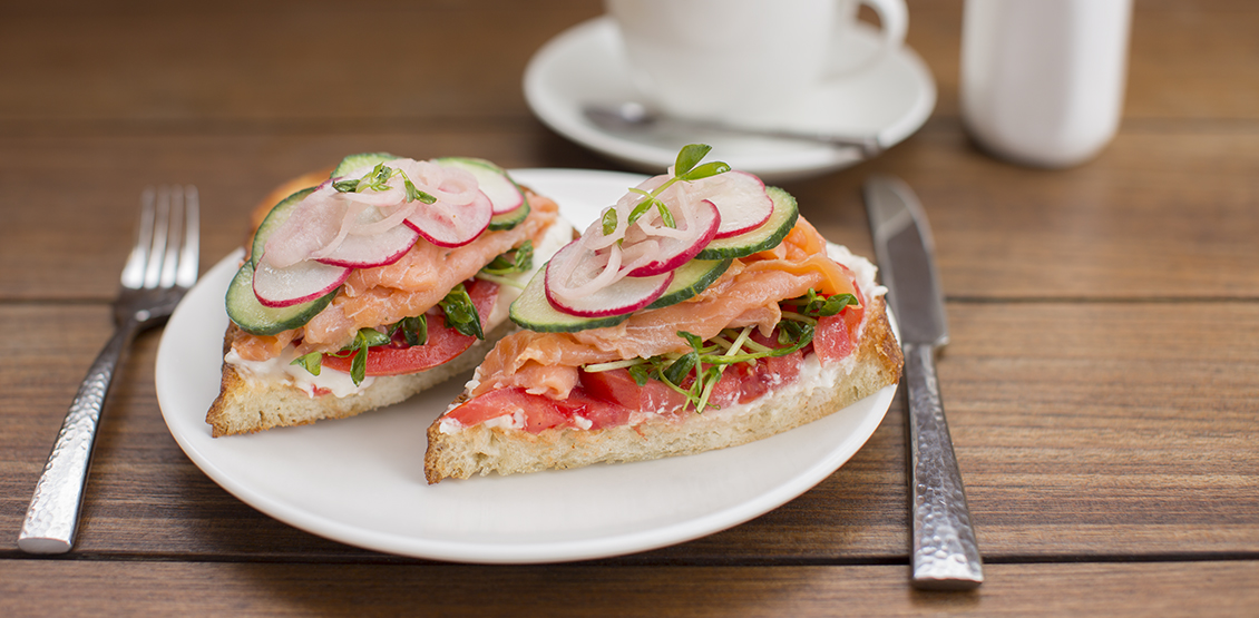 Beautifully-designed salad plate